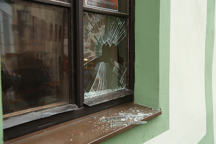 A2B Glass are able to board up broken windows while they are being repaired in Cheam.